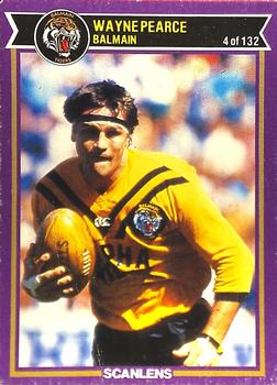 1987 Scanlens Rugby League #4 Wayne Pearce Front